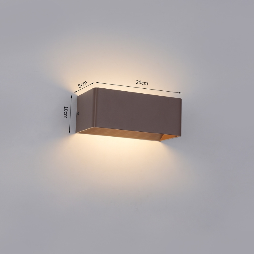 Brilagi - LED spoljašnje zidno svetlo DONNANI LED/7W/230V braon IP44