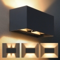 Brilagi - LED spoljašnje zidno svetlo DOUBLE CUBE LED/12W/230V antracit IP65