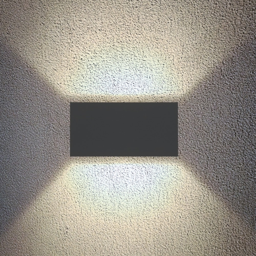 Brilagi - LED spoljašnje zidno svetlo DOUBLE CUBE LED/12W/230V antracit IP65
