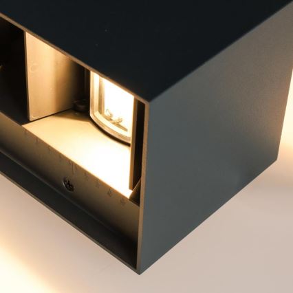 Brilagi - LED spoljašnje zidno svetlo DOUBLE CUBE LED/12W/230V antracit IP65