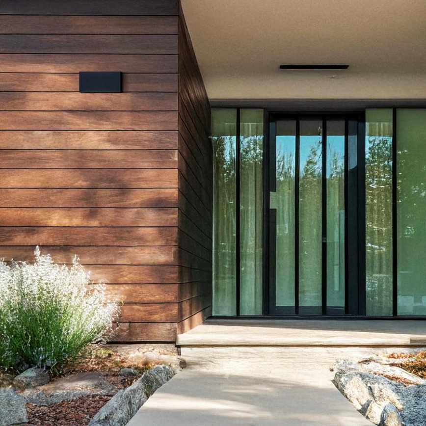 Brilagi - LED spoljašnje zidno svetlo DOUBLE CUBE LED/12W/230V crna IP65