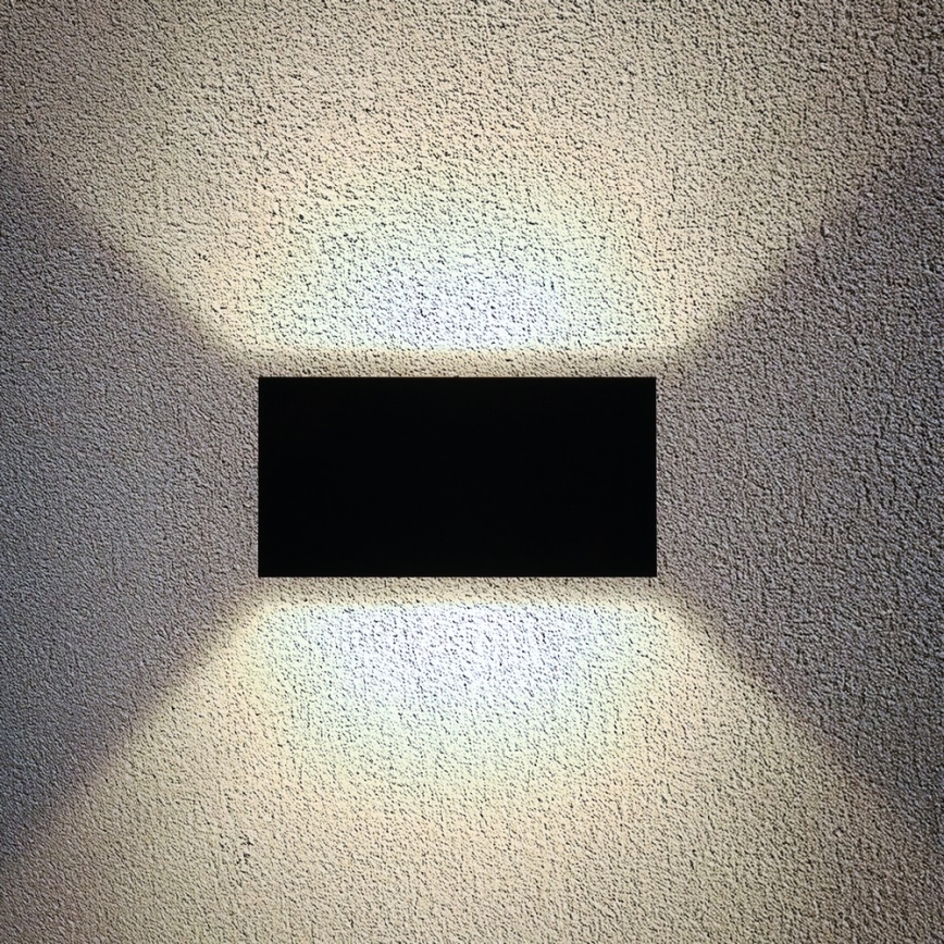 Brilagi - LED spoljašnje zidno svetlo DOUBLE CUBE LED/12W/230V crna IP65