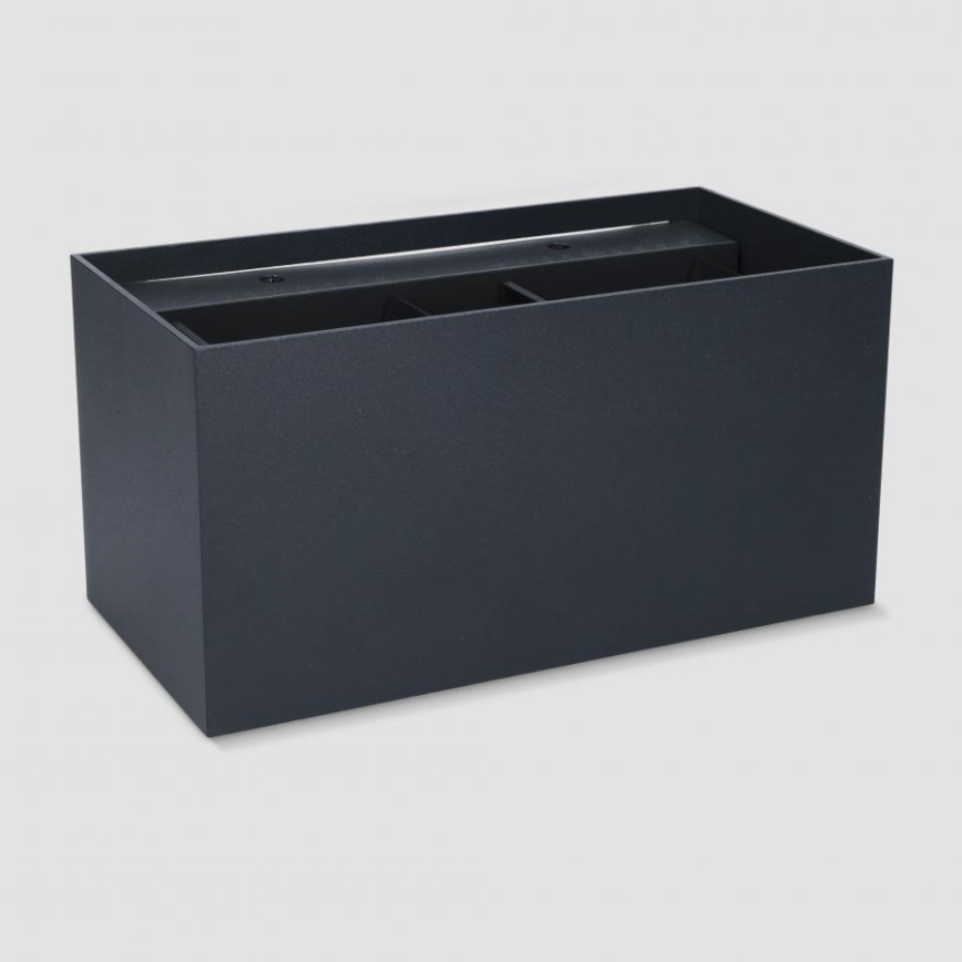 Brilagi - LED spoljašnje zidno svetlo DOUBLE CUBE LED/12W/230V crna IP65