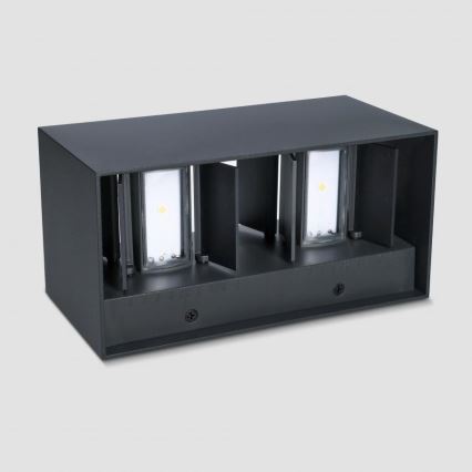 Brilagi - LED spoljašnje zidno svetlo DOUBLE CUBE LED/12W/230V crna IP65