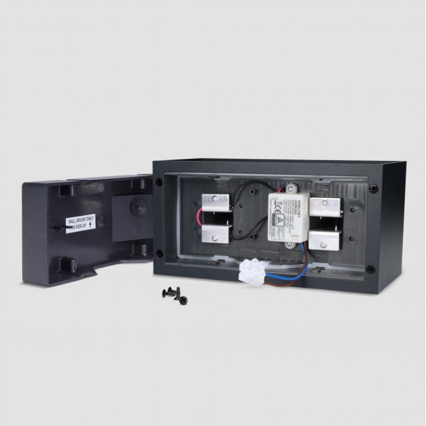 Brilagi - LED spoljašnje zidno svetlo DOUBLE CUBE LED/12W/230V crna IP65