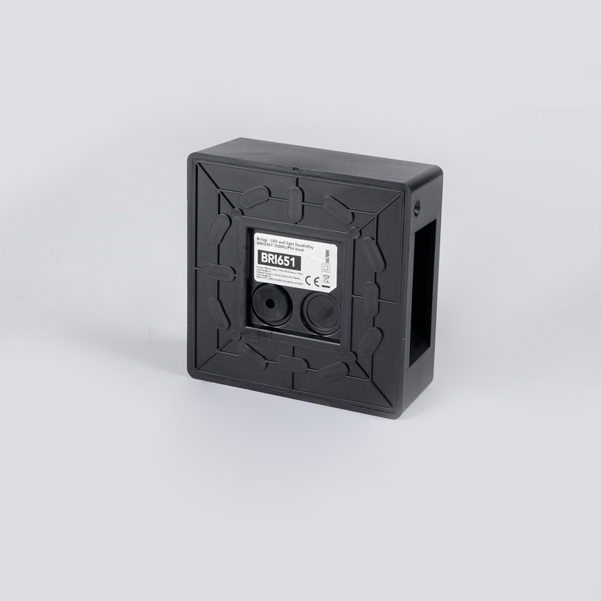 Brilagi - LED spoljašnje zidno svetlo DOUBLERAY LED/6W/230V crno IP54