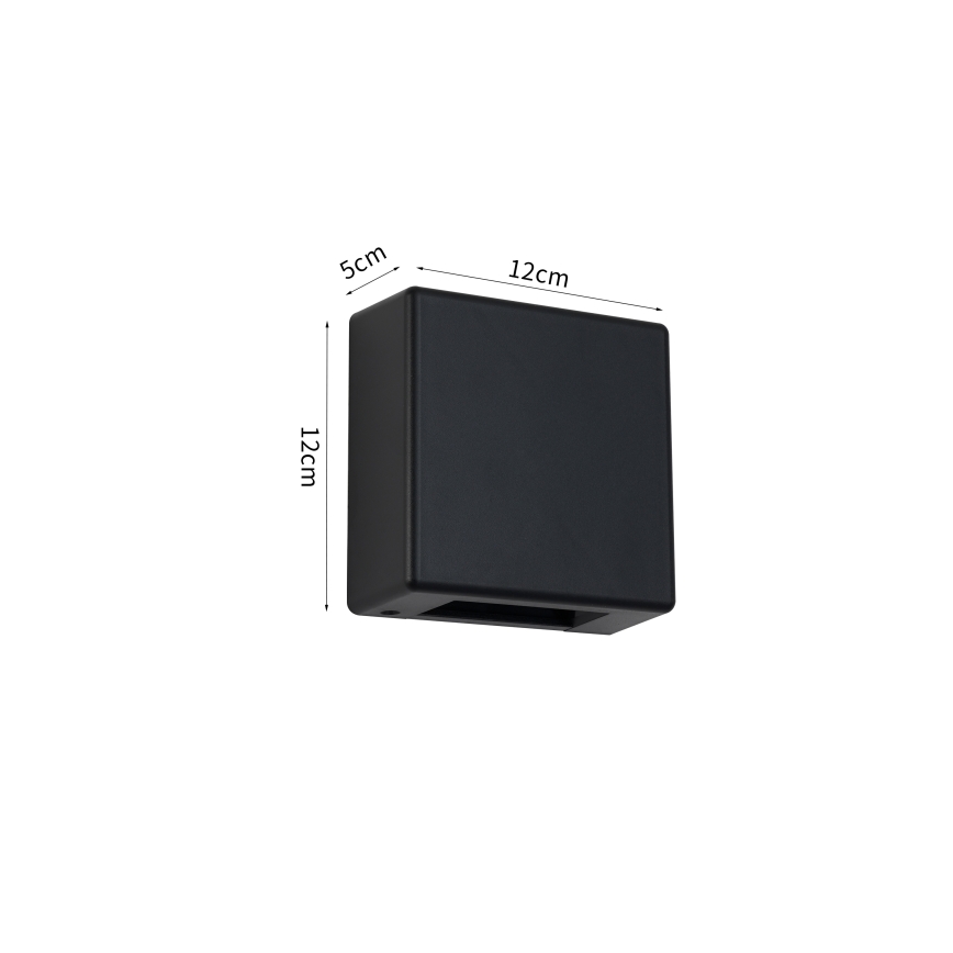 Brilagi - LED spoljašnje zidno svetlo DOUBLERAY LED/6W/230V crno IP54