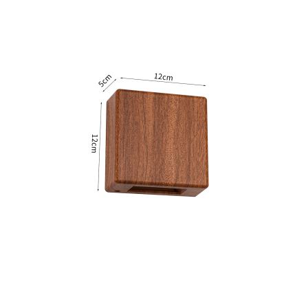 Brilagi - LED spoljašnje zidno svetlo DOUBLERAY LED/6W/230V, drveni dekor, IP54