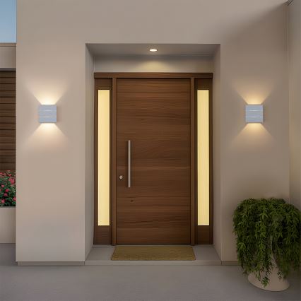 Brilagi - LED spoljašnje zidno svetlo DOUBLERAY LINE LED/6W/230V belo IP54