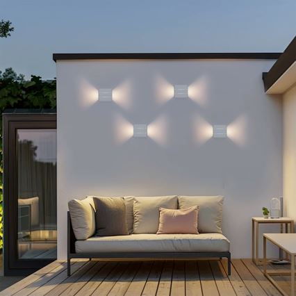 Brilagi - LED spoljašnje zidno svetlo DOUBLERAY LINE LED/6W/230V belo IP54