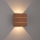 Brilagi - LED spoljašnje zidno svetlo DOUBLERAY LINE LED/6W/230V u drvenom dekoru IP54