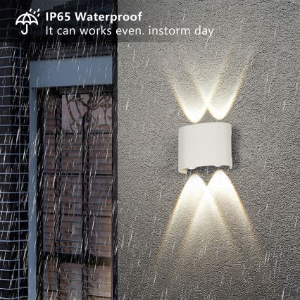 Brilagi - LED spoljašnje zidno svetlo FLAREBOX LED/4W/230V belo IP65