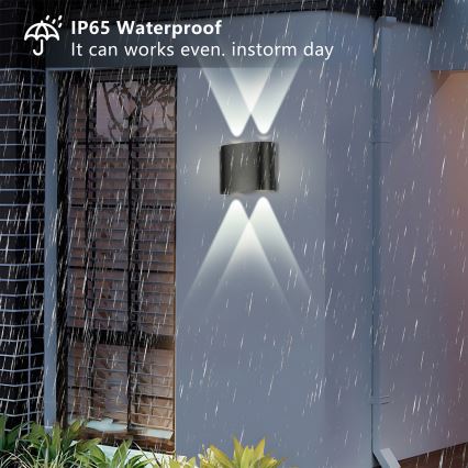 Brilagi - LED spoljašnje zidno svetlo FLAREBOX LED/4W/230V crno IP65