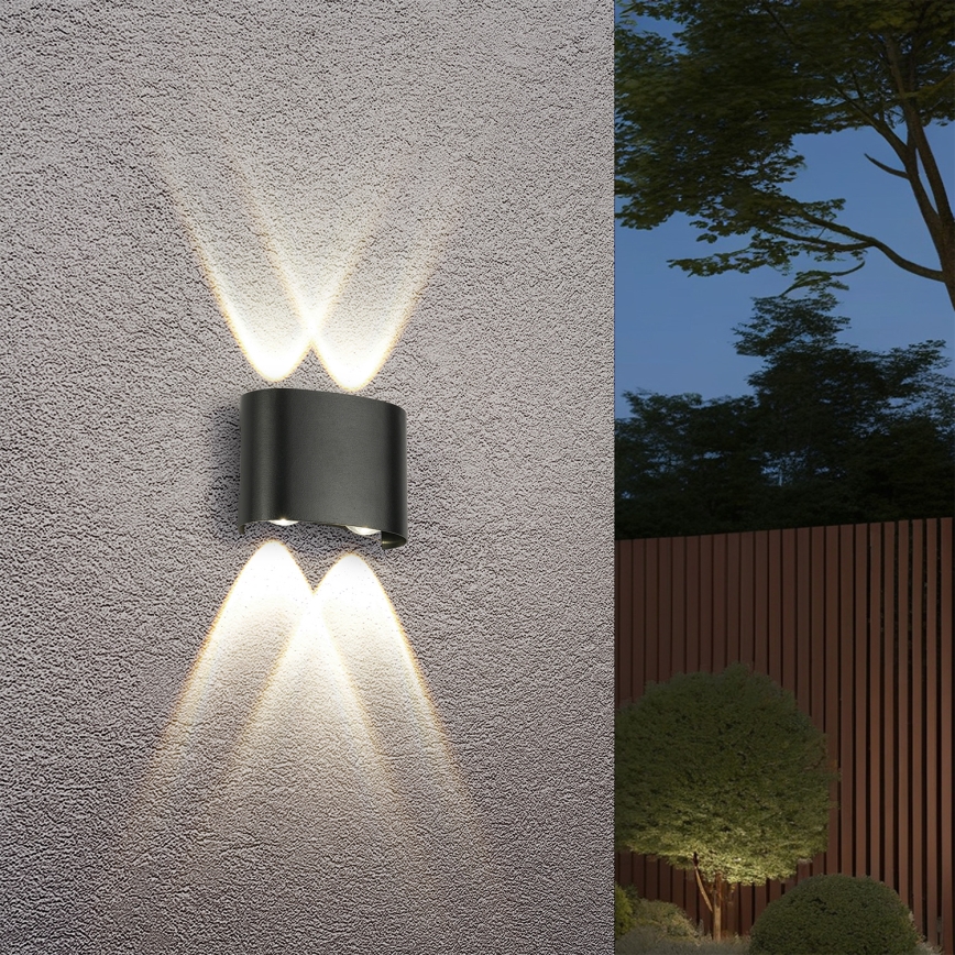 Brilagi - LED spoljašnje zidno svetlo FLAREBOX LED/4W/230V crno IP65