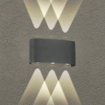 Brilagi - LED spoljašnje zidno svetlo FLAREBOX LED/6W/230V antracit IP65