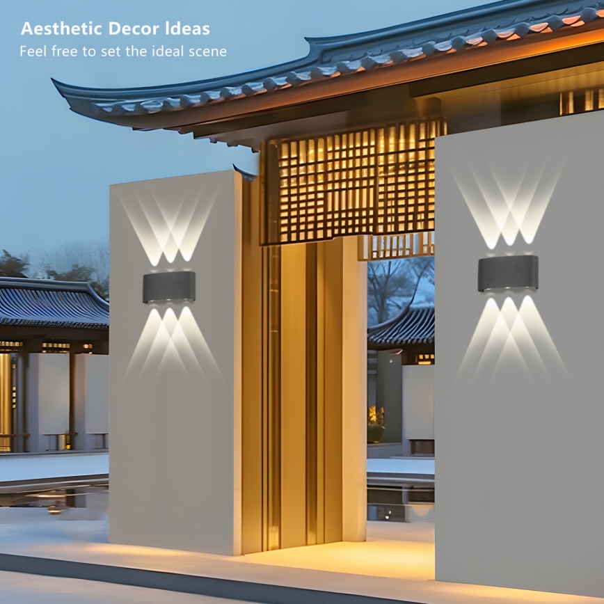 Brilagi - LED spoljašnje zidno svetlo FLAREBOX LED/6W/230V antracit IP65