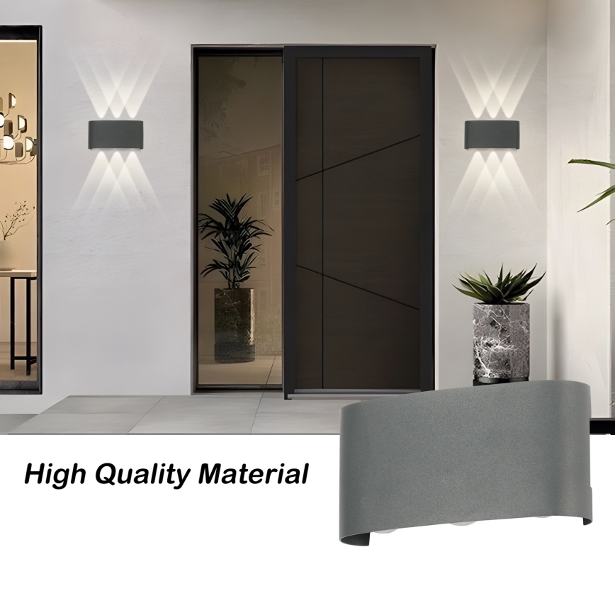 Brilagi - LED spoljašnje zidno svetlo FLAREBOX LED/6W/230V antracit IP65