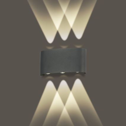 Brilagi - LED spoljašnje zidno svetlo FLAREBOX LED/6W/230V antracit IP65