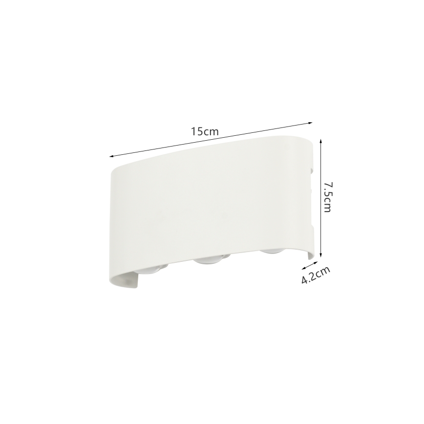 Brilagi - LED spoljašnje zidno svetlo FLAREBOX LED/6W/230V belo IP65