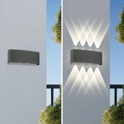 Brilagi - LED spoljašnje zidno svetlo FLAREBOX LED/8W/230V, antracit, IP65