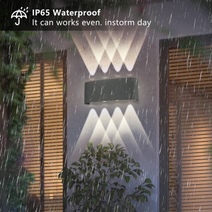 Brilagi - LED spoljašnje zidno svetlo FLAREBOX LED/8W/230V, antracit, IP65