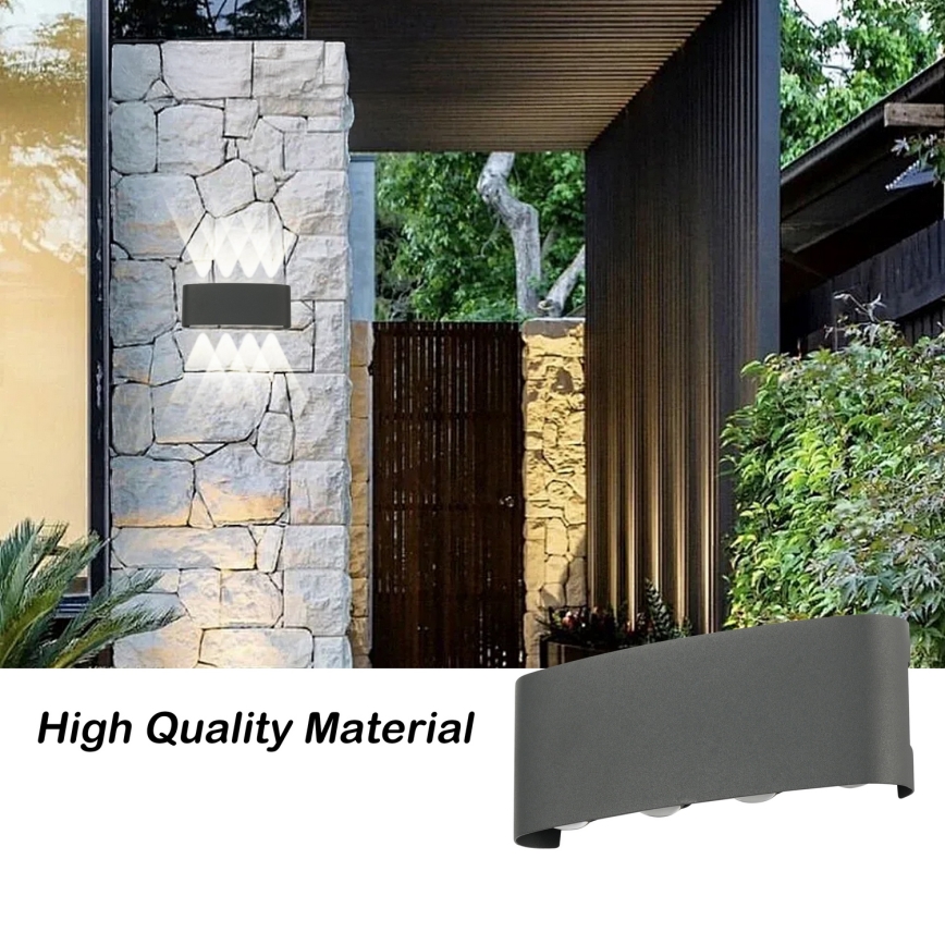 Brilagi - LED spoljašnje zidno svetlo FLAREBOX LED/8W/230V, antracit, IP65
