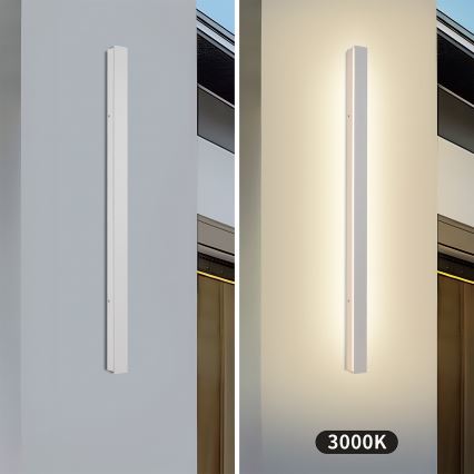 Brilagi - LED spoljna zidna svetiljka LINEAR LED/22W/230V 3000K IP65 100 cm bela CRI 90