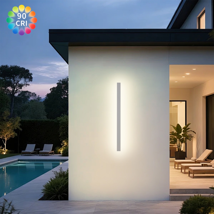 Brilagi - LED spoljna zidna svetiljka LINEAR LED/22W/230V 3000K IP65 100 cm bela CRI 90