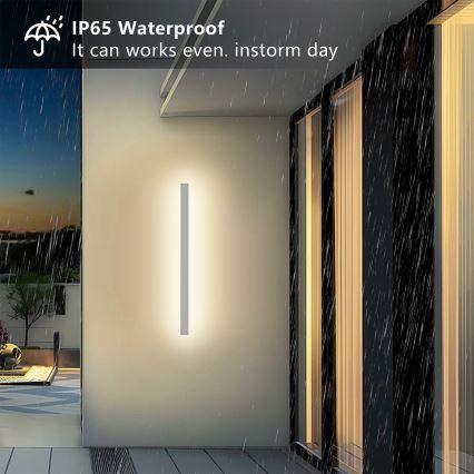 Brilagi - LED spoljna zidna svetiljka LINEAR LED/22W/230V 3000K IP65 100 cm bela CRI 90
