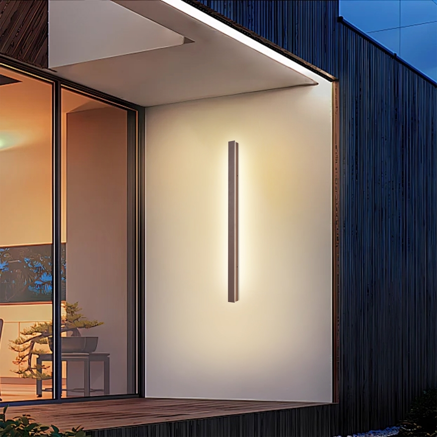 Brilagi - LED spoljašnje zidno svetlo LINEAR LED/22W/230V 3000K IP65 100 cm braon CRI 90