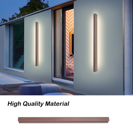 Brilagi - LED spoljašnje zidno svetlo LINEAR LED/22W/230V 3000K IP65 100 cm braon CRI 90