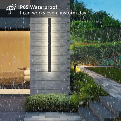 Brilagi - LINEAR LED spoljašnje zidno svetlo, 22W, 230V, 3000K, IP65, 100 cm, antracit, CRI 90