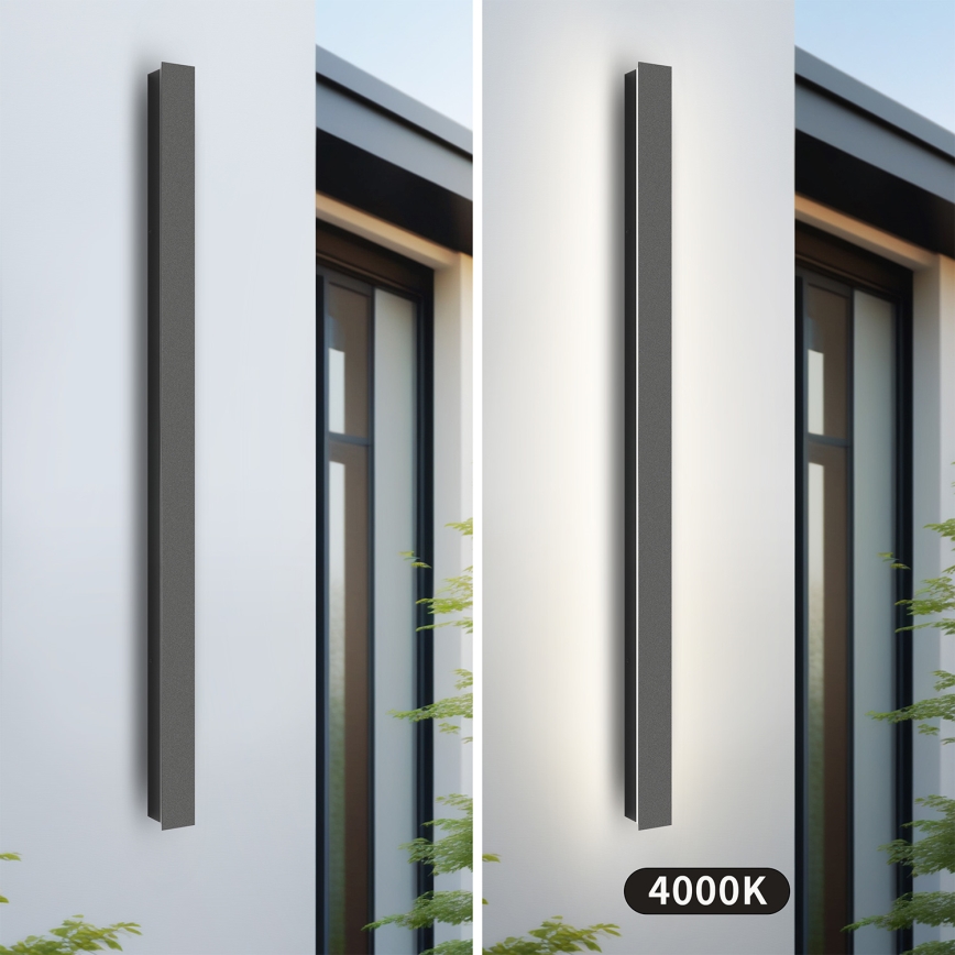 Brilagi - LED spoljašnje zidno svetlo LINEAR LED/22W/230V 4000K IP65 100 cm antracit CRI 90