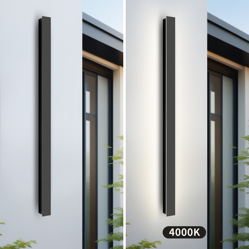 Brilagi - LED spoljno zidno svetlo LINEAR LED/22W/230V 4000K IP65 100 cm crno CRI 90
