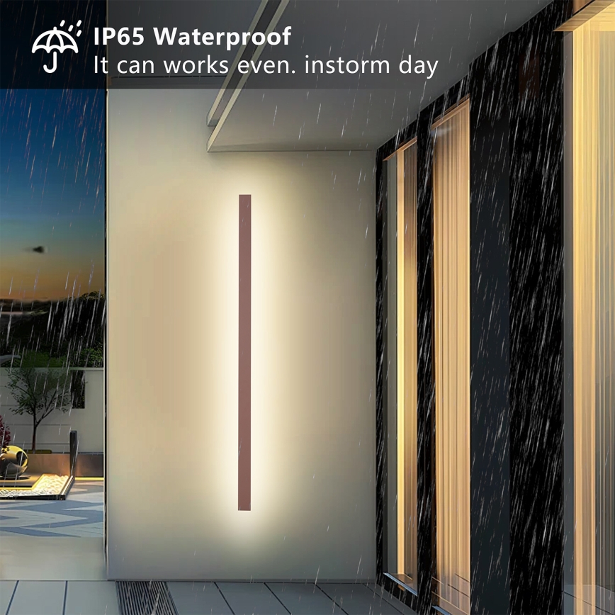Brilagi - LED spoljašnja zidna svetiljka LINEAR LED/32W/230V 3000K IP65 140 cm braon CRI 90