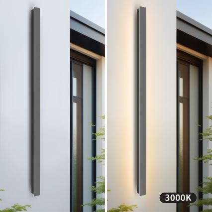 Brilagi - LINEAR LED spoljašnje zidno svetlo 32W/230V 3000K IP65 140 cm antracit CRI 90