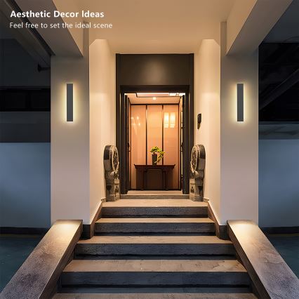 Brilagi - LED spoljna zidna svetiljka LINEAR LED/8W/230V 3000K IP65 30 cm antracit CRI 90