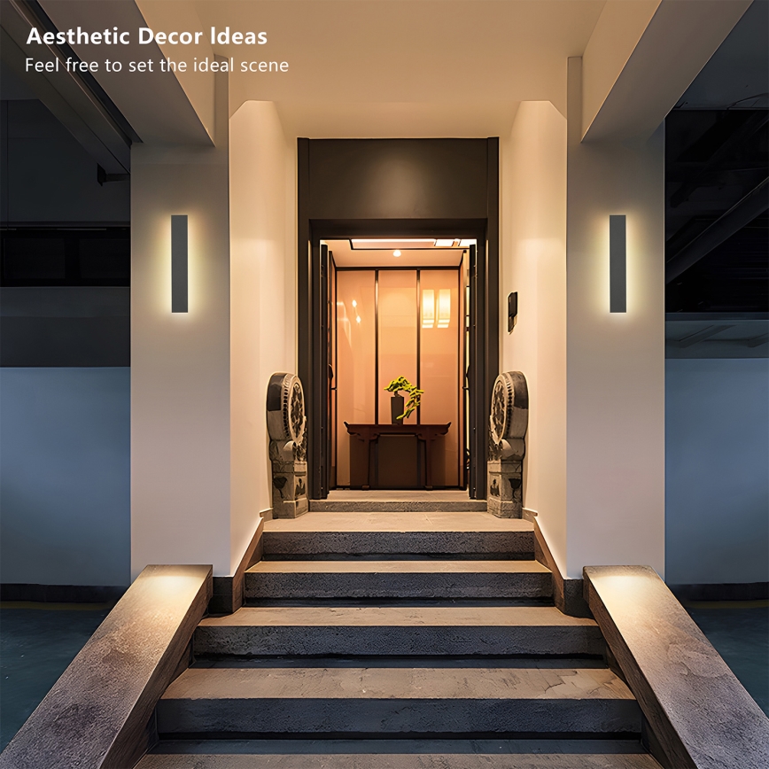 Brilagi - LED spoljna zidna svetiljka LINEAR LED/8W/230V 3000K IP65 30 cm antracit CRI 90