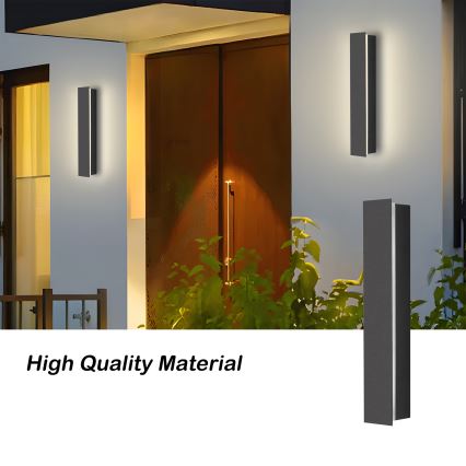 Brilagi - LINEAR LED spoljašnja zidna svetiljka 8W/230V, 4000K, IP65, 30 cm, antracit, CRI 90