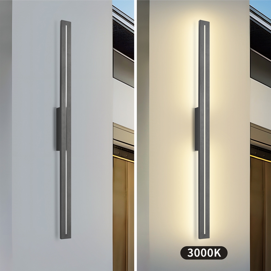 Brilagi - LED spoljašnje zidno svetlo LINEO LED/24W/230V 3000K IP65 100 cm antracit CRI 90