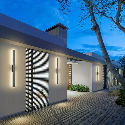 Brilagi - LED spoljašnje zidno svetlo LINEO LED/24W/230V 3000K IP65 100 cm antracit CRI 90