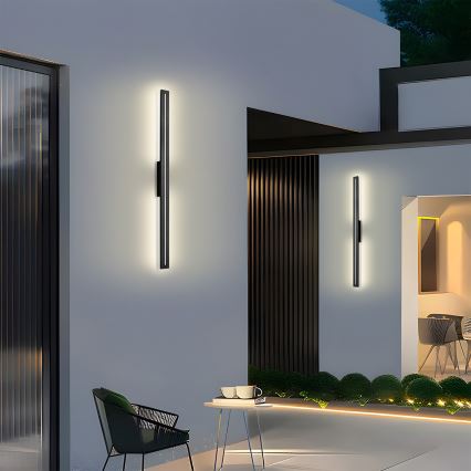 Brilagi - LED spoljašnje zidno svetlo LINEO LED/24W/230V 3000K IP65 100 cm crno CRI 90