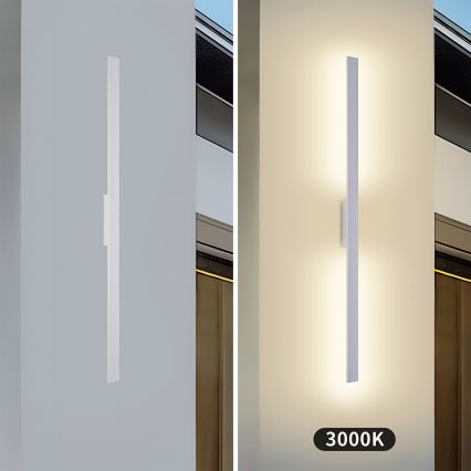 Brilagi - LUNA spoljno zidno LED svetlo, 24 W, 230 V, 3000 K, IP65, 100 cm, belo, CRI 90