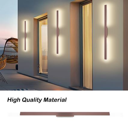Brilagi - LUNA spoljašnje zidno svetlo LED/24W/230V 3000K IP65 100 cm braon CRI 90