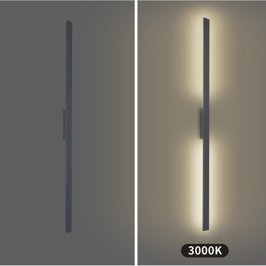 Brilagi - LUNA LED spoljašnje zidno svetlo 30W/230V 3000K IP65 150 cm antracit CRI 90
