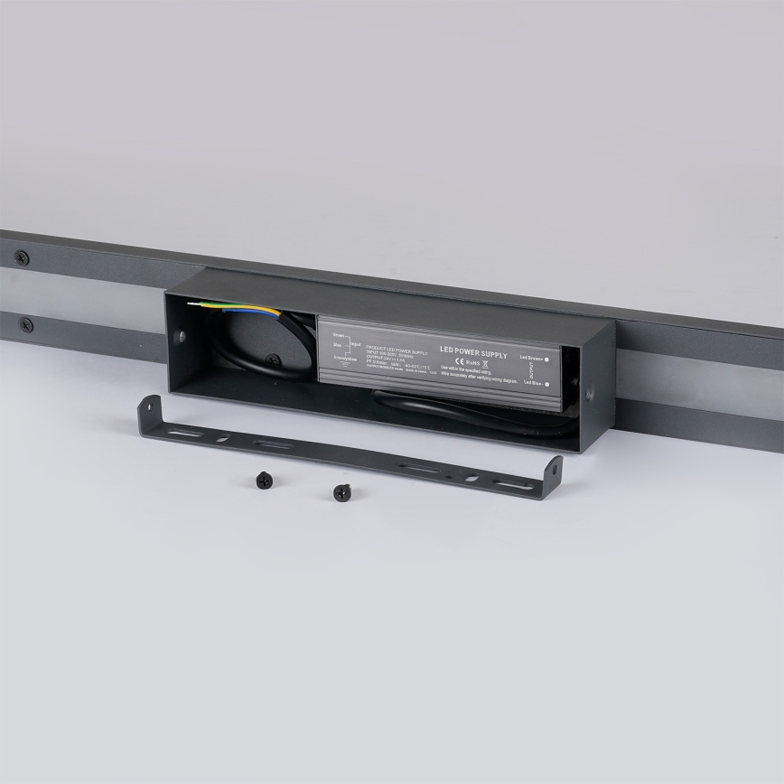 Brilagi - LUNA LED spoljašnje zidno svetlo 30W/230V 3000K IP65 150 cm antracit CRI 90