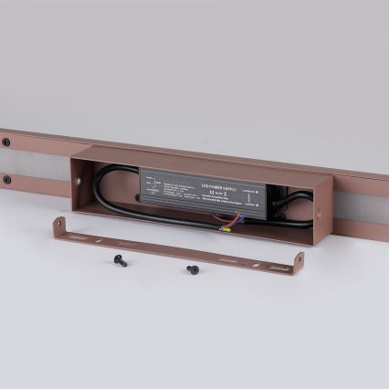 Brilagi - LUNA spoljno zidno LED svetlo 30W/230V 3000K IP65 150 cm smeđa CRI 90