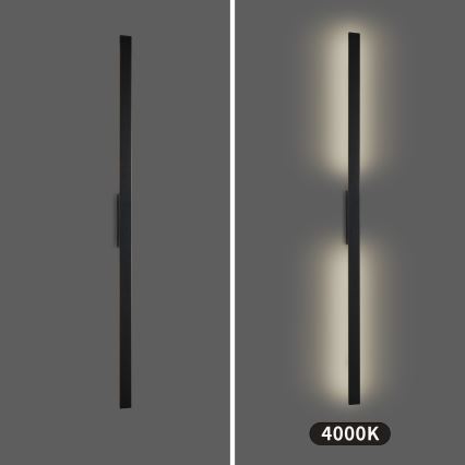 Brilagi - LED spoljašnja zidna svetiljka LUNA LED/30W/230V 4000K IP65 150 cm crna CRI 90