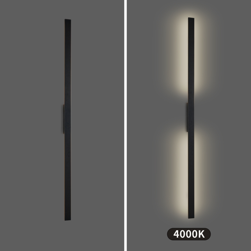 Brilagi - LED spoljašnja zidna svetiljka LUNA LED/30W/230V 4000K IP65 150 cm crna CRI 90