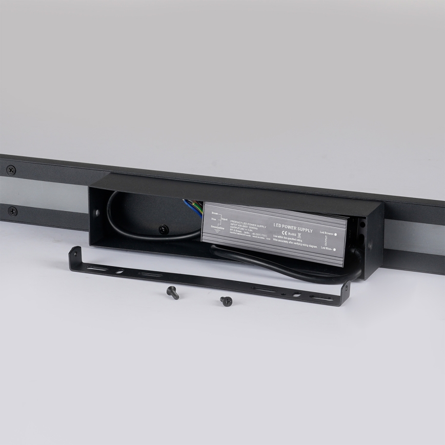 Brilagi - LED spoljašnja zidna svetiljka LUNA LED/30W/230V 4000K IP65 150 cm crna CRI 90